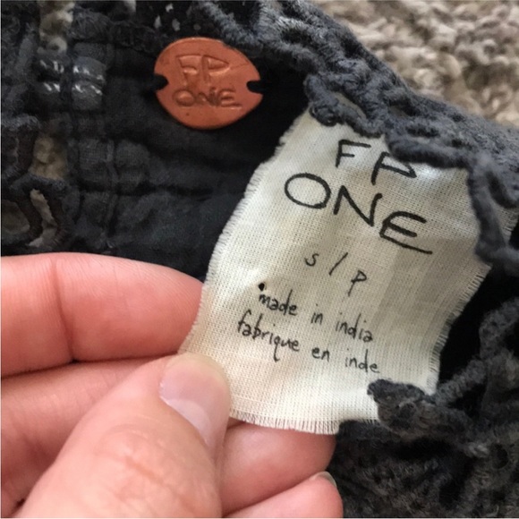 Free People One Ombré Victorian Blouse Lace Small - Picture 9 of 10